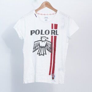 Polo Ralph Lauren NWT POLO RL Womens Eagle Motif w/ Beaded Accent T Shirt, Small